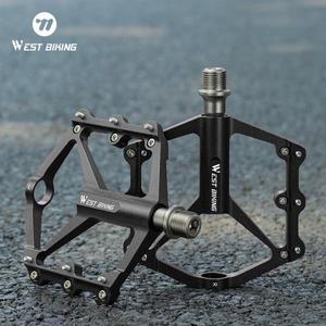 WEST BIKING 자전거 페달, 초경량 미끄럼 방지, 3 베어링 알루미늄 합금 MTB 도로 전문 사이클링 부품