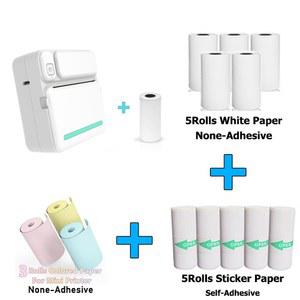 미니 휴대용 라벨 프린터 무선 열전사 스티커 안드 종이 57MM C19 사진 임프레소라 무잉크