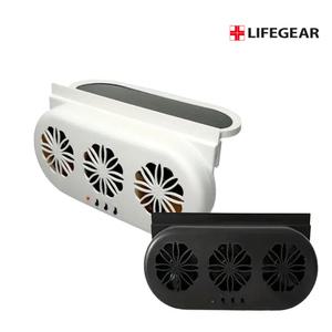 LIFEGEAR F817 3구 차량용 환풍기 태양광환풍기 서큘레이터 차량내부 공기순환 파킹차량 텐트 캠핑 창문 자
