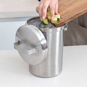 홈앤비전 스테인레스 304 주방 음쓰 음식물 쓰레기통