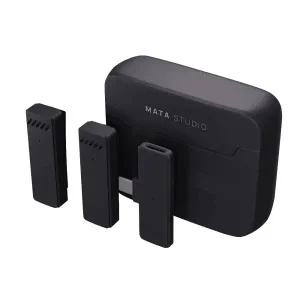 마타스튜디오 와이어리스1 무선 핀마이크 블루투스 휴대용 스마트폰 듀얼 C타입 유튜브 방송용 강의용