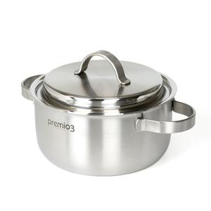 키친아트 프리미오3 통3중 인덕션 스텐냄비 20cm 양수