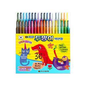 지구 투명이 색연필 36색 (샤프식)
