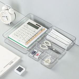 사각케이스(대) 플라스틱 칸막이 정리함 투명 분리함 책상서랍 트레이 서랍장 수납