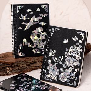 [오피스스쿨] 민화샵 KC인증 자개 스티커 수첩 (2종택1) DIY 자개공예 외국인친구기념품 한국적인 전통선물