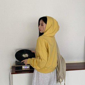 [VY] 여자 쮸리 맨투맨 아이보리 탱크 노란색 민무늬 SS 후드티_16033681_588847