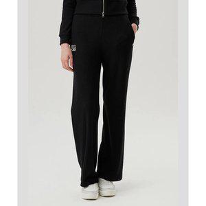 [르꼬끄](강남점)[이월][50% OFF] 컴피니트 와이드 팬츠 BLK / QP322OFP91