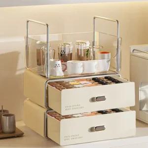 홈카페 라운드 미니서랍 커피캡슐보관함 투명정리함 캡슐보관함 캡슐커피보관함 커피캡슐보관함