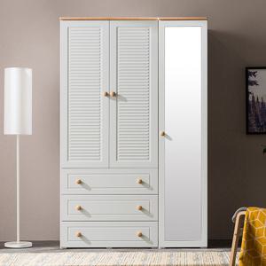 아씨방가구 갤러리 120cm 서랍도어+전신거울옷장