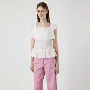 [롯데백화점]씨씨콜렉트 벨티드 와이드 데님 팬츠 (C252PSA433)