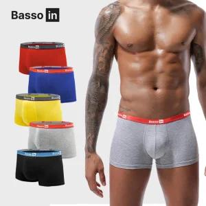 바쏘인 남자 모달 팬티 사각 속옷 드로즈 4장세트