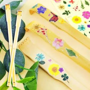 [아트박스]/오렌지몰 누름꽃 압화 투명 스티커 효자손 만들기 키트