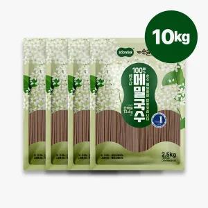 순솔 100% 메밀국수 10kg (2.5kg x 4개) 단백질 제로슈가 무첨가물 막국수 소바 메밀면