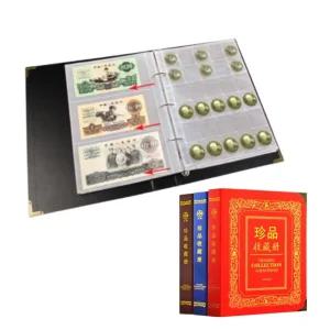 코인 지폐 수집 앨범 홀더 화폐 수집 케이스 보관 앨범 포켓식 수납