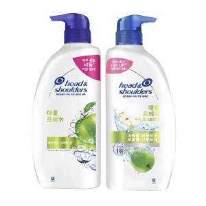헤드앤숄더 애플 프레쉬 샴푸 850ml 1개 + 컨디셔너 850ml 1개
