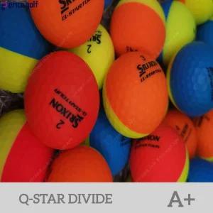 중고 골프공 스릭슨 Q-STAR 디바이드 혼합컬러 3피스 로스트볼 20구 (투명케이