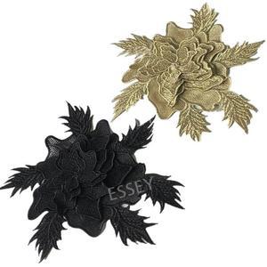 금실 자수 바느질 옷 패치 와펜 장식 손 입체 액세서리 큰