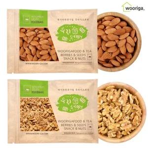 프리미엄 구운아몬드1kg+호두1kg