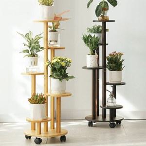 이동식 화분정리대 꽃집 랙 테라스 정리대 바퀴달린 화분 진열대