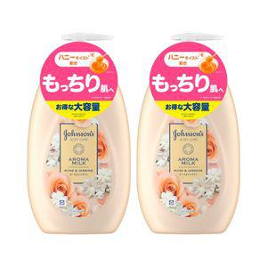 존슨즈 바디케어 아로마 밀크 로즈 자스민 바디로션 500ml 대용량 1+1