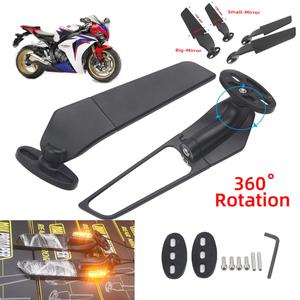 바이크 오토바이 미러 수정 된 바람 날개 혼다 호환 CBR650R F CBR1000RR CBR600RR CBR 250R 300R 400RR 50