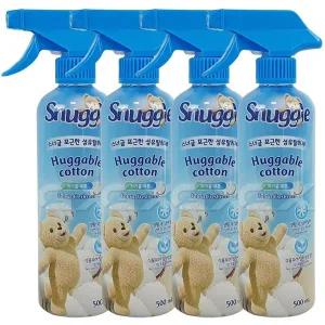스너글 섬유탈취제 허거블 코튼향 500ml 4개 무료배송 gx