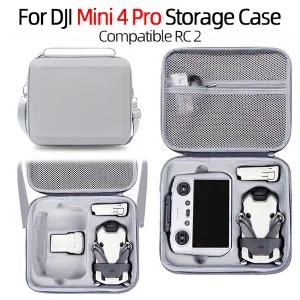 드론용품 DJI 미니 4 프로용 하드쉘 숄더백 핸드헬드 스토리지 RC 2/RC N2 야외 여행 충격 흡수 휴대용 케