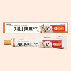 [동국제약] 캐니덴트 치약 닭고기향 60g 반려동물 치약 구강케어 플라그 구취제거