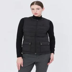 [헤지스 골프 여성] [24FW] WWJU4D701BK 품절임박스테디셀러포켓 포인트 퀼팅 다