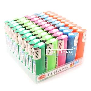 국산 터보 라이터 대용량 휴대용 캠핑 낚시 업소 판촉 50개입  인쇄 각인