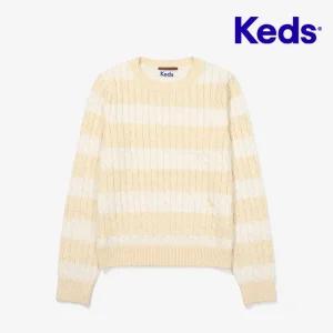 Keds 스트라이프 니트 풀오버_KD2STF3101FVAA