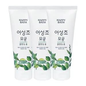 해피바스 어성초 모공 클렌징폼 200g x3