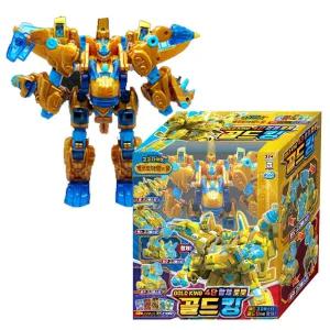 고고다이노 4단 합체 로봇 골드킹 고고버스터