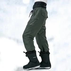 [루페코리아] 푸조 남자 여성 스키복 보드복 바지 조거 팬츠 FZ-909-4 카키