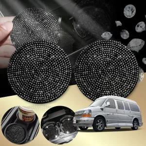 쉐보레 익스프레스밴 차량용 크리스털 컵 홀더 매트 블랙 2개