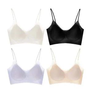 [커먼멜로우]편안한 에어홀 노라인 심리스 브라 4종 패키지