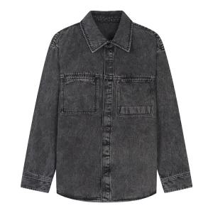 [지이크] 데님 빅 포켓 셔츠 블랙 (PJBAH5013)