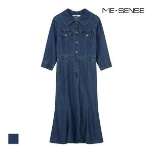 [미센스] 데님 카라 원피스_MB38DOM201Z