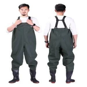 일체형 전신 멜빵 방수복 작업복 농업 방수 장화