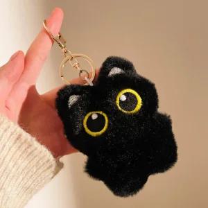 큰눈고양이 인형 가방 열쇠 고리 키링