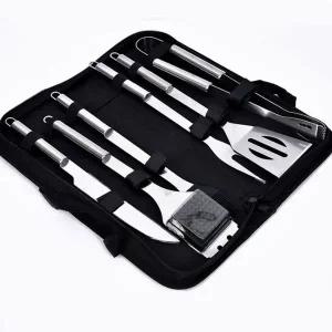 쿨샵 스텐 캠핑키친툴 캠핑조리도구세트 6종 가방포함 실리콘뒤집개 뒤지개 실리콘뒤지개