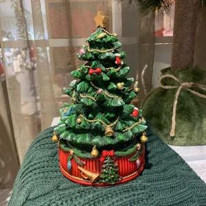 크리스마스 트리 오르골 조명 기차 무드등 회전 뮤직