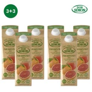돈시몬 100  NFC 착즙주스 1L 자몽3+자몽주스3  3+3) 총6팩