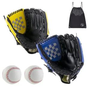 [비탈로]VITALO 올라운드용 야구캐치볼 세트 우투용 글러브 2P+야구공2P+PGN짐쌕가방1P