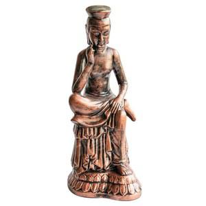 반가사유상미니어처 석가모니 공예품 장식품 높이 베이지 좌불상 12CM