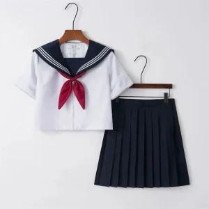 세트 유니폼 기본 일본교복 스커트 하이틴룩
