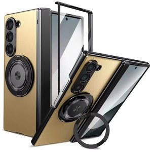 핸드폰케이스 갤럭시 Z폴드7 6 5 4 3 마그네틱 쉘 브래킷 새로운 스타일 폴딩 360도 스크린 커버 Z플립6 회전 필름 흡착
