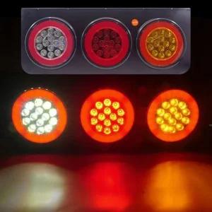 24V 차량용 LED 3구 테일램프 2개세트 데루등 후미등 24V 화물차데루등 트럭데루등 화물차후미등