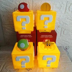 슈퍼마리오 인테리어 조명 수면등 물음표 선물 램프