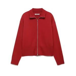 [롯데백화점]나이스클랍 반넥 집업 니트 긴팔 가디건 N251PWK118